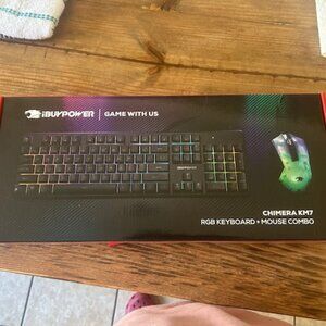 NIB iBUYPOWER Chimera KM7 RGB Gaming Keyboard & Mouse Combo - Sealed